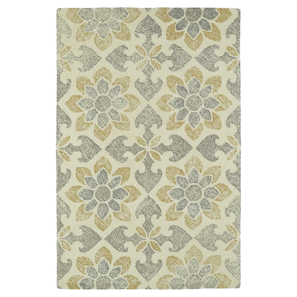 Kaleen Montage Collection MTG02-01 Ivory Throw Rug 2' x 3'