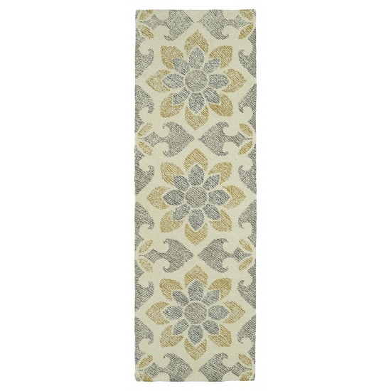 Kaleen Montage Collection MTG02-01 Ivory Throw Rug 2' x 3'