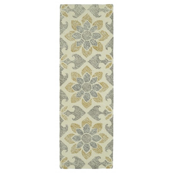 Kaleen Montage Collection MTG02-01 Ivory Area Rug 5' x 7'9"