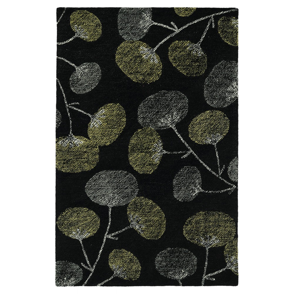 Kaleen Montage Collection Black Area Rug 3'6" x 5'6"