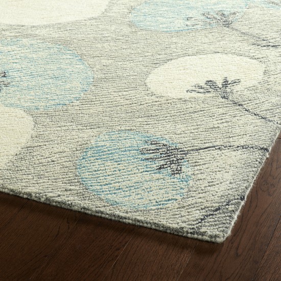 Kaleen Montage Collection Light Grey Area Rug 3'6" x 5'6"