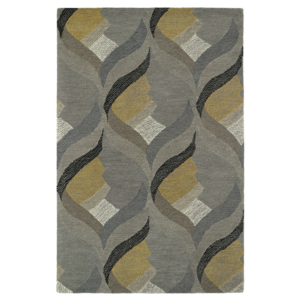 Kaleen Montage Collection MTG06-75 Grey Throw Rug 2' x 3'