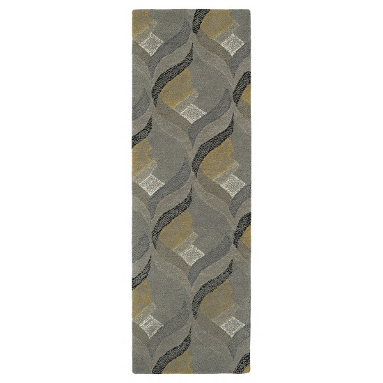 Kaleen Montage Collection MTG06-75 Grey Throw Rug 2' x 3'