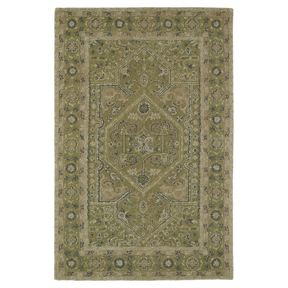 Kaleen Montage Collection Dark Green Runner 2'6" x 8'