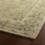 Kaleen Montage Collection Dark Green Area Rug 9' x 12'