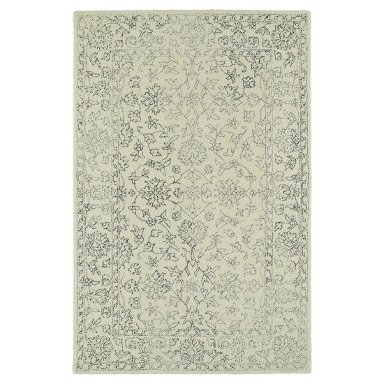 Kaleen Montage Collection MTG09-01 Ivory Throw Rug 2' x 3'