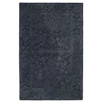 Kaleen Montage Collection Dark Denim Throw Rug 2' x 3'