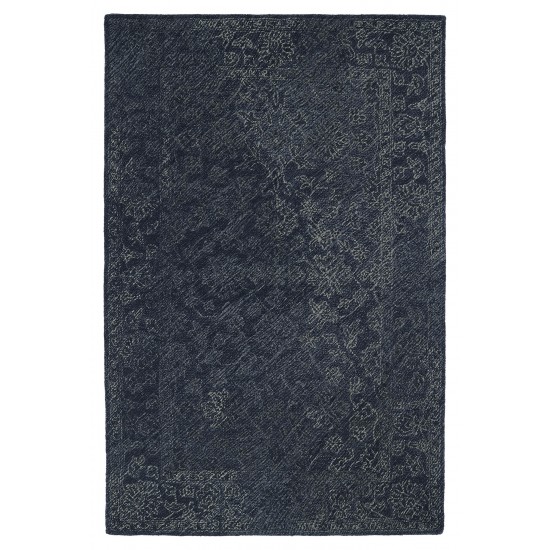 Kaleen Montage Collection Dark Denim Runner 2'6" x 8'