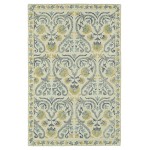 Kaleen Montage Collection Ivory Gold Area Rug 3'6" x 5'6"