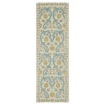 Kaleen Montage Collection Light Teal Area Rug 3'6" x 5'6"