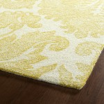 Kaleen Montage Collection Bright Gold Throw Rug 2' x 3'