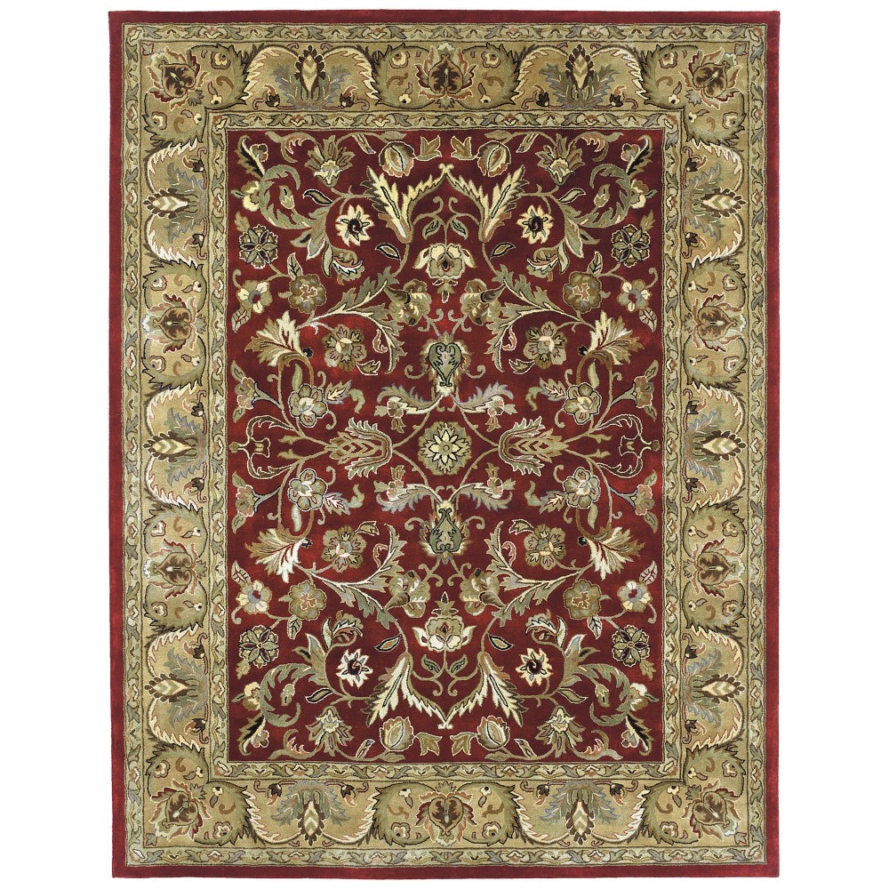 Kaleen Mystic Collection Dark Red Area Rug 3'6" x 5'3"