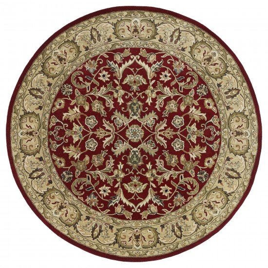 Kaleen Mystic Collection Dark Red Area Rug 5' x 7'9"