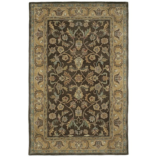 Kaleen Mystic Collection Dark Chocolate Throw Rug 2' x 3'