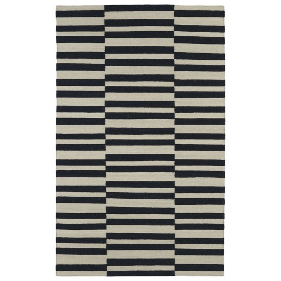 Kaleen Nomad Collection NOM01-02 Black Throw Rug 2' x 3'