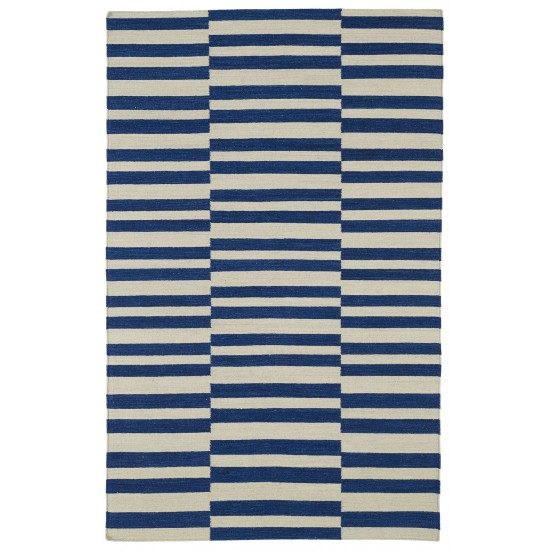 Kaleen Nomad Collection Dark Navy Throw Rug 2' x 3'