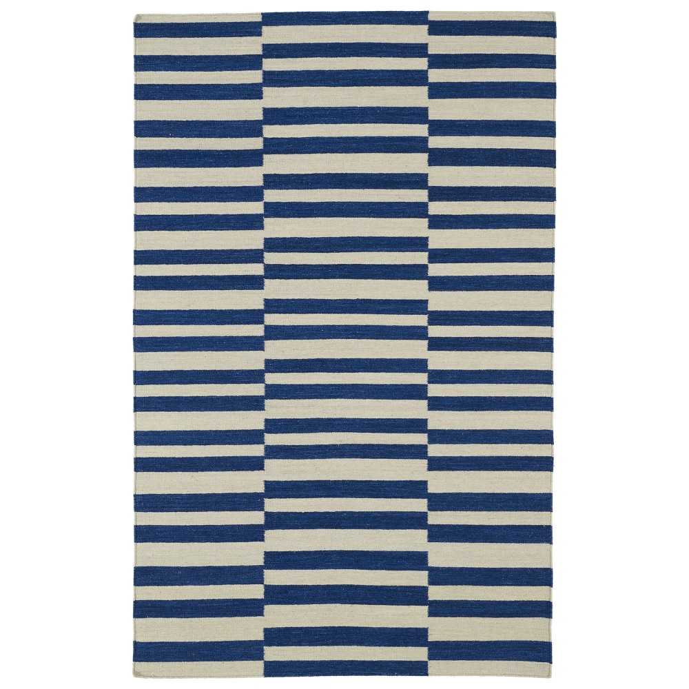 Kaleen Nomad Collection Dark Navy Throw Rug 2' x 3'