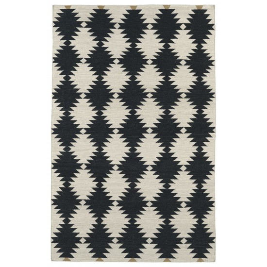 Kaleen Nomad Collection NOM02-02 Black Runner 2'6" x 8'