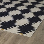 Kaleen Nomad Collection NOM02-02 Black Area Rug 3'6" x 5'6"
