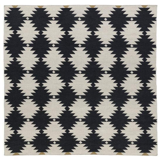Kaleen Nomad Collection NOM02-02 Black Area Rug 3'6" x 5'6"