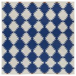 Kaleen Nomad Collection Bright Navy Throw Rug 2' x 3'