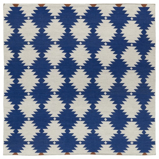 Kaleen Nomad Collection Bright Navy Throw Rug 2' x 3'