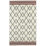 Kaleen Nomad Collection Light Ivory Throw Rug 2' x 3'