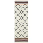 Kaleen Nomad Collection Light Ivory Throw Rug 2' x 3'