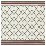 Kaleen Nomad Collection Light Ivory Throw Rug 2' x 3'