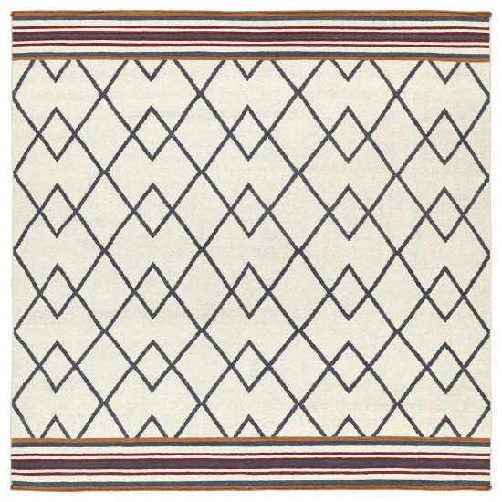 Kaleen Nomad Collection Light Ivory Throw Rug 2' x 3'