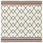 Kaleen Nomad Collection Light Ivory Area Rug 8' x 8'