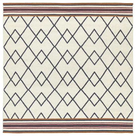 Kaleen Nomad Collection Light Ivory Area Rug 8' x 8'
