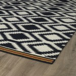 Kaleen Nomad Collection NOM04-02 Black Area Rug 3'6" x 5'6"