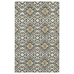 Kaleen Nomad Collection Light Charcoal Throw Rug 2' x 3'
