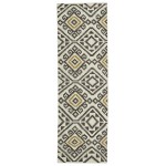 Kaleen Nomad Collection Light Charcoal Throw Rug 2' x 3'