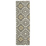 Kaleen Nomad Collection Light Charcoal Runner 2'6" x 8'