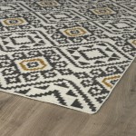 Kaleen Nomad Collection Light Charcoal Area Rug 3'6" x 5'6"