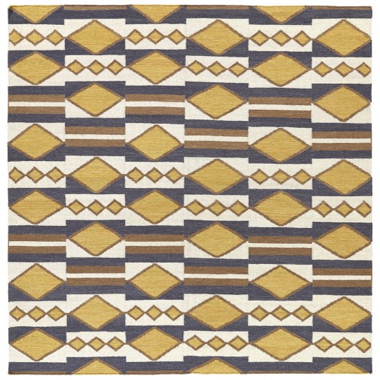 Kaleen Nomad Collection Bright Gold Throw Rug 2' x 3'