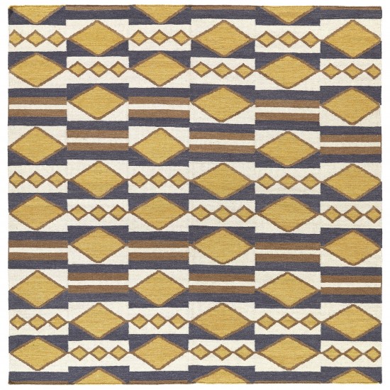 Kaleen Nomad Collection Bright Gold Area Rug 5' x 8'