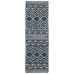 Kaleen Nomad Collection Dark Blue Throw Rug 2' x 3'