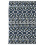 Kaleen Nomad Collection Dark Blue Area Rug 3'6" x 5'6"