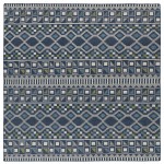 Kaleen Nomad Collection Dark Blue Area Rug 8' x 8'