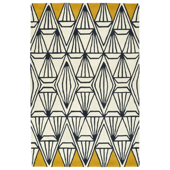 Kaleen Origami Collection ORG01-01 Ivory Throw Rug 2' x 3'