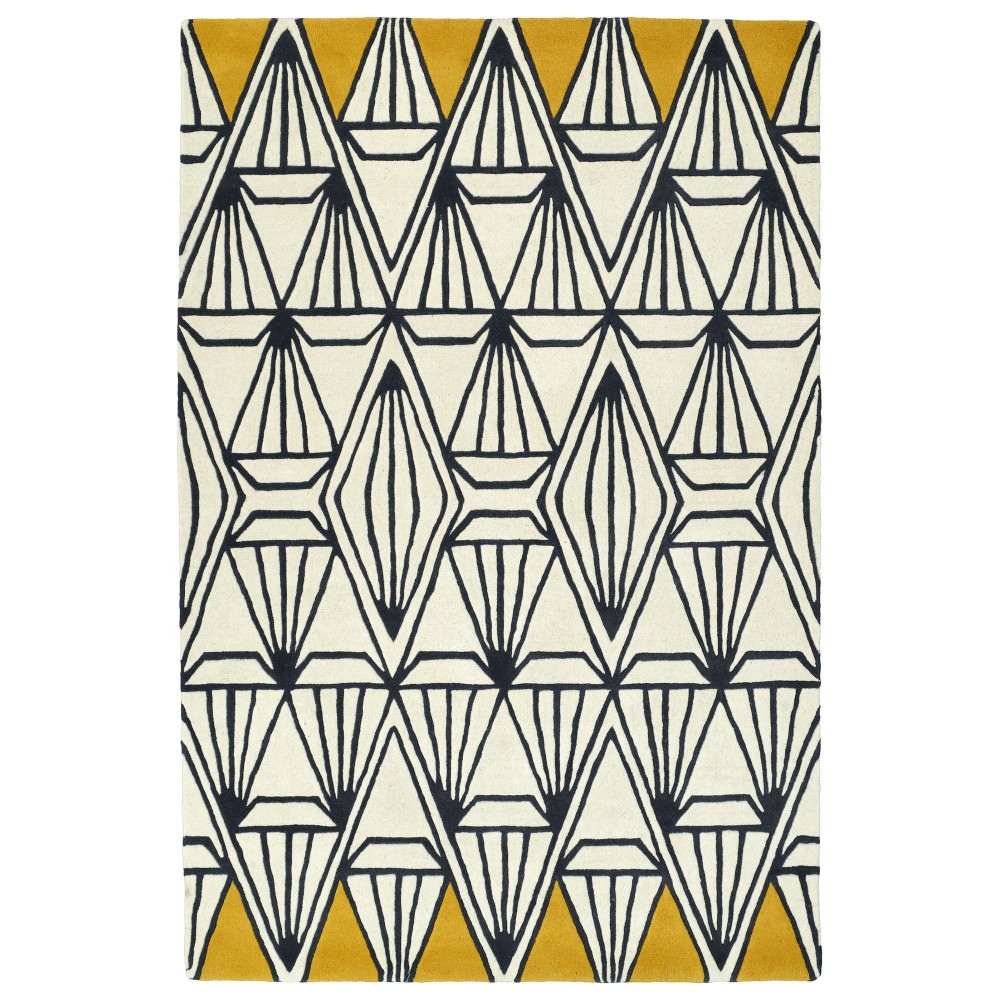 Kaleen Origami Collection ORG01-01 Ivory Area Rug 5' x 7'6"