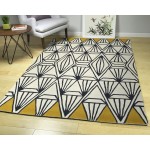 Kaleen Origami Collection ORG01-01 Ivory Area Rug 5' x 7'6"