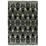 Kaleen Origami Collection Black Runner 2'6" x 8'