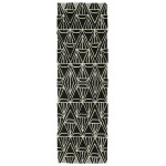 Kaleen Origami Collection Black Runner 2'6" x 8'