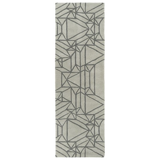 Kaleen Origami Collection Bright Mint Throw Rug 2' x 3'