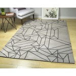 Kaleen Origami Collection Bright Mint Area Rug 3'6" x 5'3"