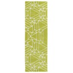 Kaleen Origami Collection Bright Lime Green Area Rug 5' x 7'6"